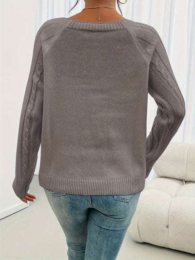Zipha | Casual Square Neck Jumper