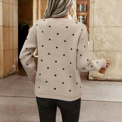 Noella | Polka Dot Knitted Jumper