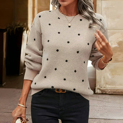 Noella | Polka Dot Knitted Jumper