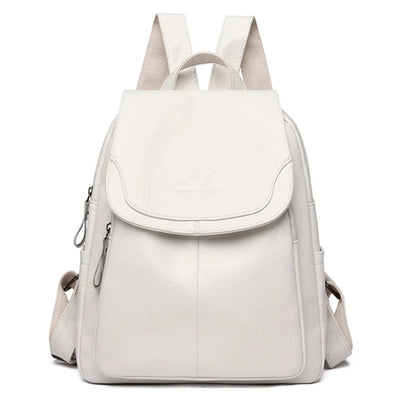 Olivia | Secure Leather Backpack