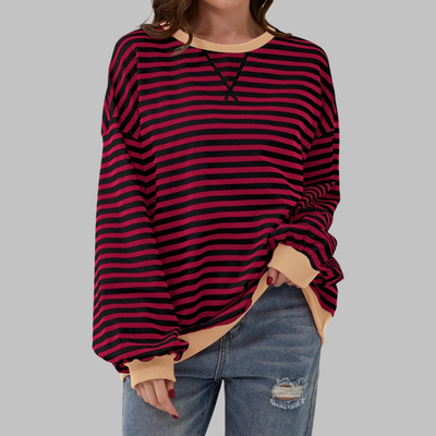 Charis | Casual Striped Sweatshirt