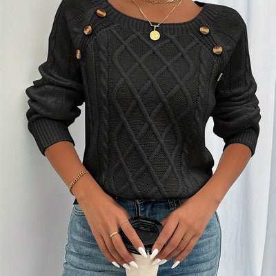 Zipha | Casual Square Neck Jumper