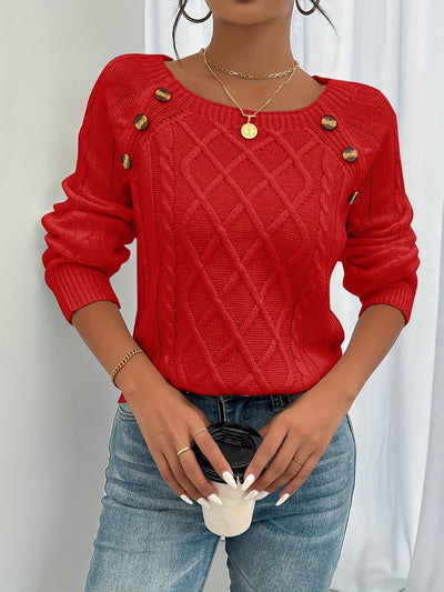 Zipha | Casual Square Neck Jumper