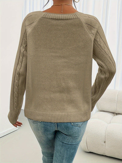 Zipha | Casual Square Neck Jumper