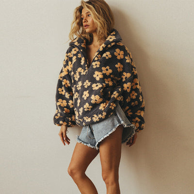 Fleur™ | Floral Fleece Jumper