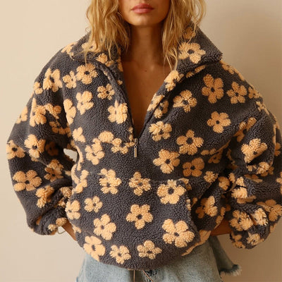 Fleur™ | Floral Fleece Jumper