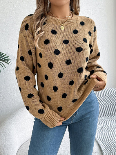 Nathalie | Polka Dot Knit Jumper