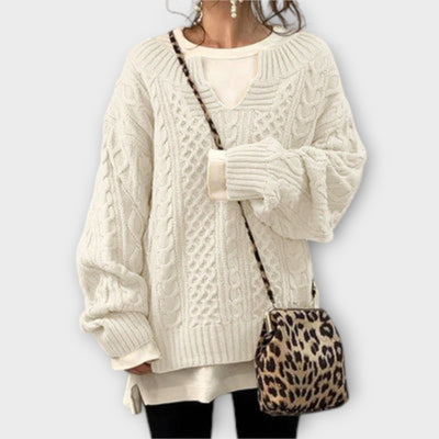 Sam | Knitted Jumper With Cable Pattern