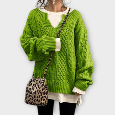 Sam | Knitted Jumper With Cable Pattern