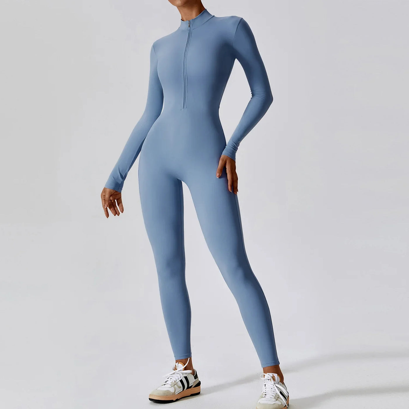 Olivia - Long Sleeve Yoga Jumpsuit
