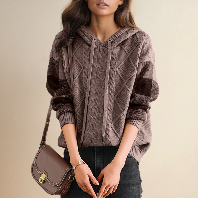 Leonie | Jacquard Hooded Jumper