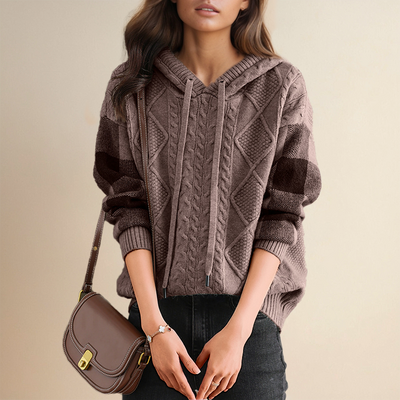 Leonie | Jacquard Hooded Jumper