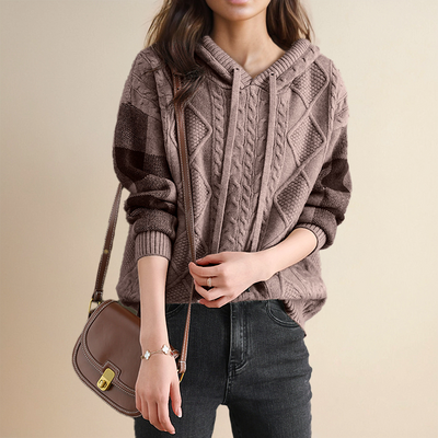 Leonie | Jacquard Hooded Jumper